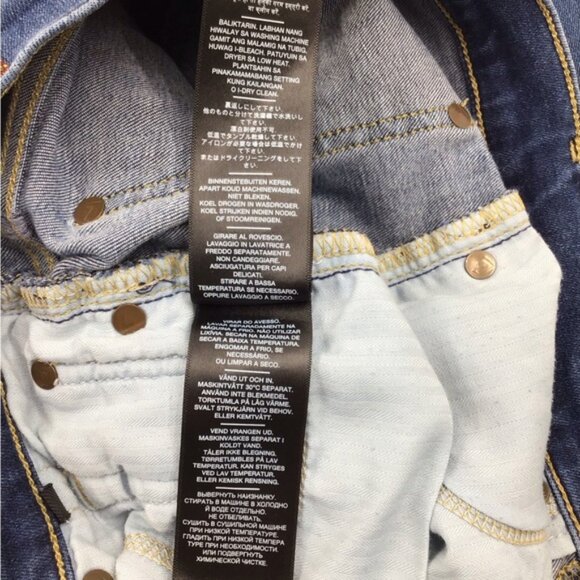 7 For All Mankind Dojo Medium Blue Flare Jeans - Picture 10 of 14